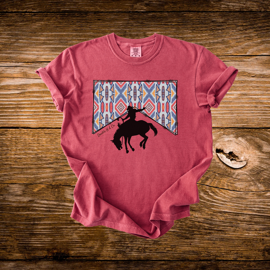 Turquoise Aztec Marlboro Tee