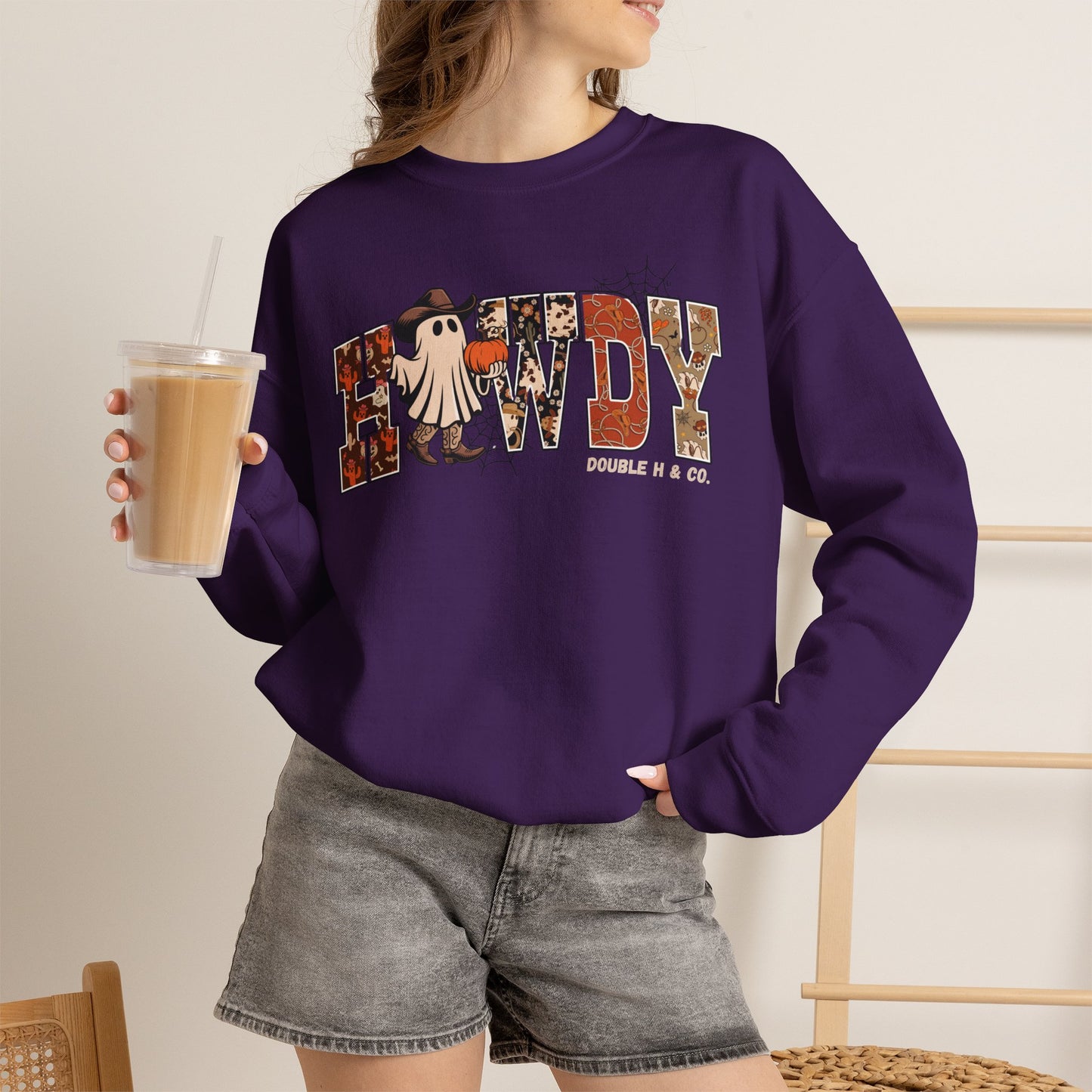 Howdy Cowboy Ghost Crewneck