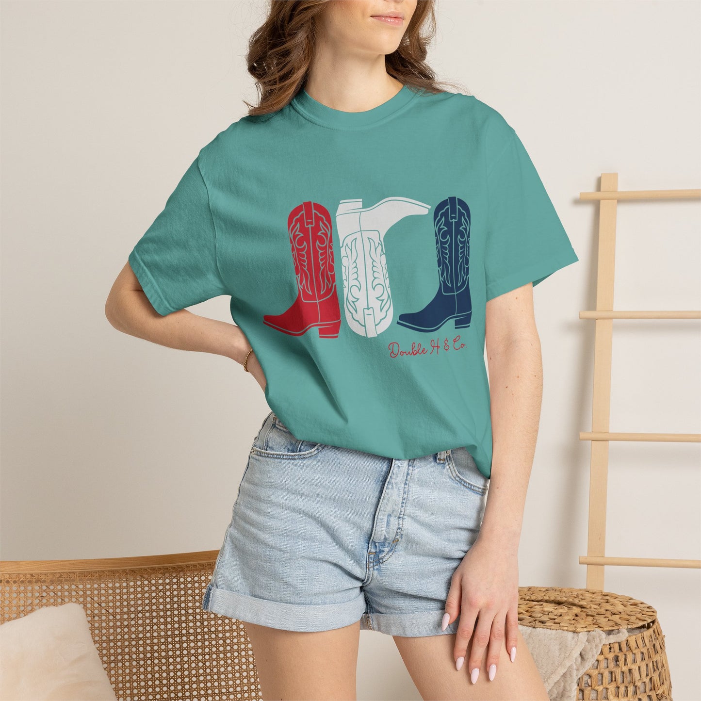 Patriotic Cowboy Boots Tee