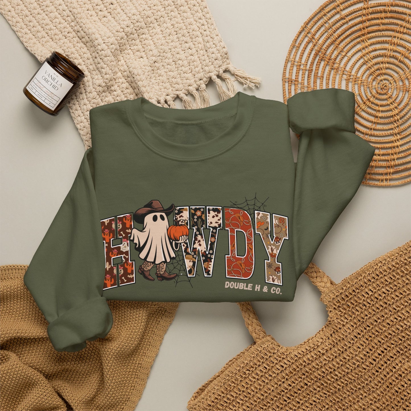 Howdy Cowboy Ghost Crewneck