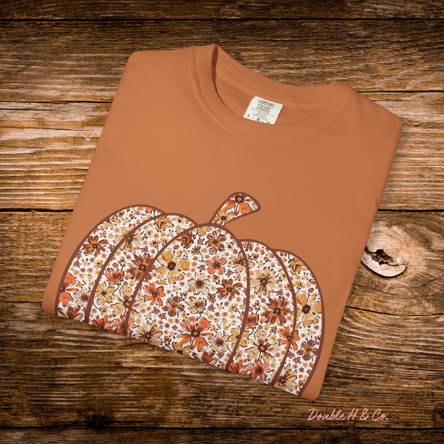 Floral Pumpkin Tee