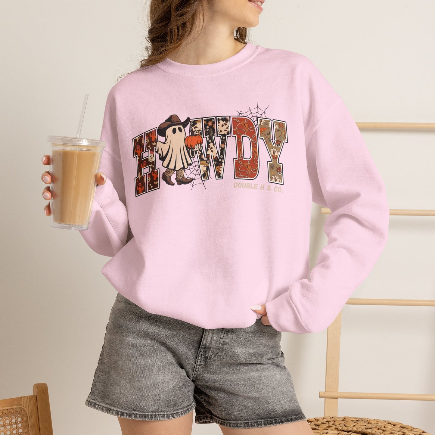 Howdy Cowboy Ghost Crewneck