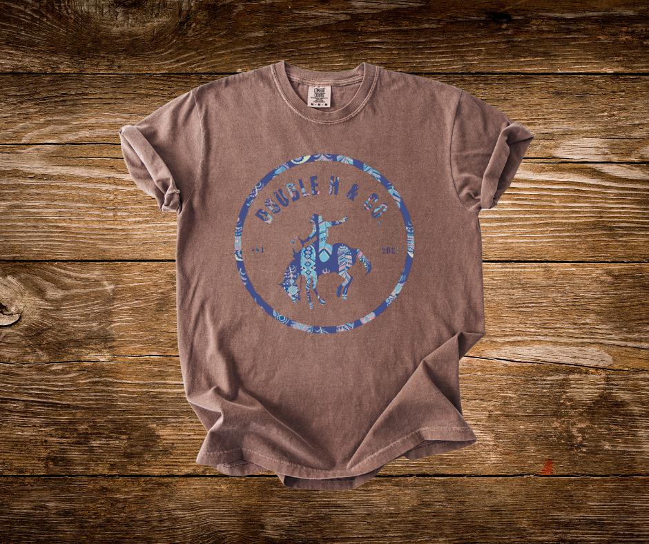 Pattern Double H & Co Logo Tee