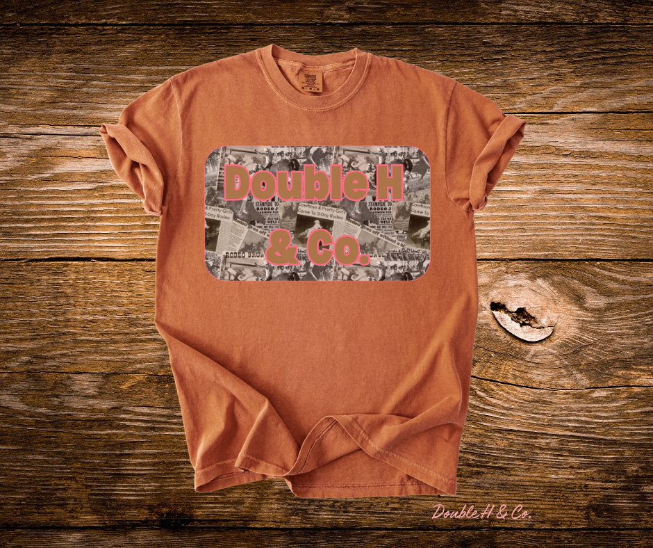 Rustic Bucking Bulls Double H & Co. Tee
