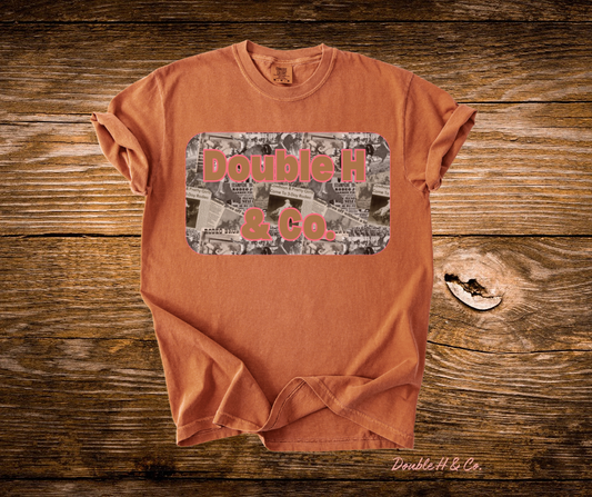 Rustic Bucking Bulls Double H & Co. Tee