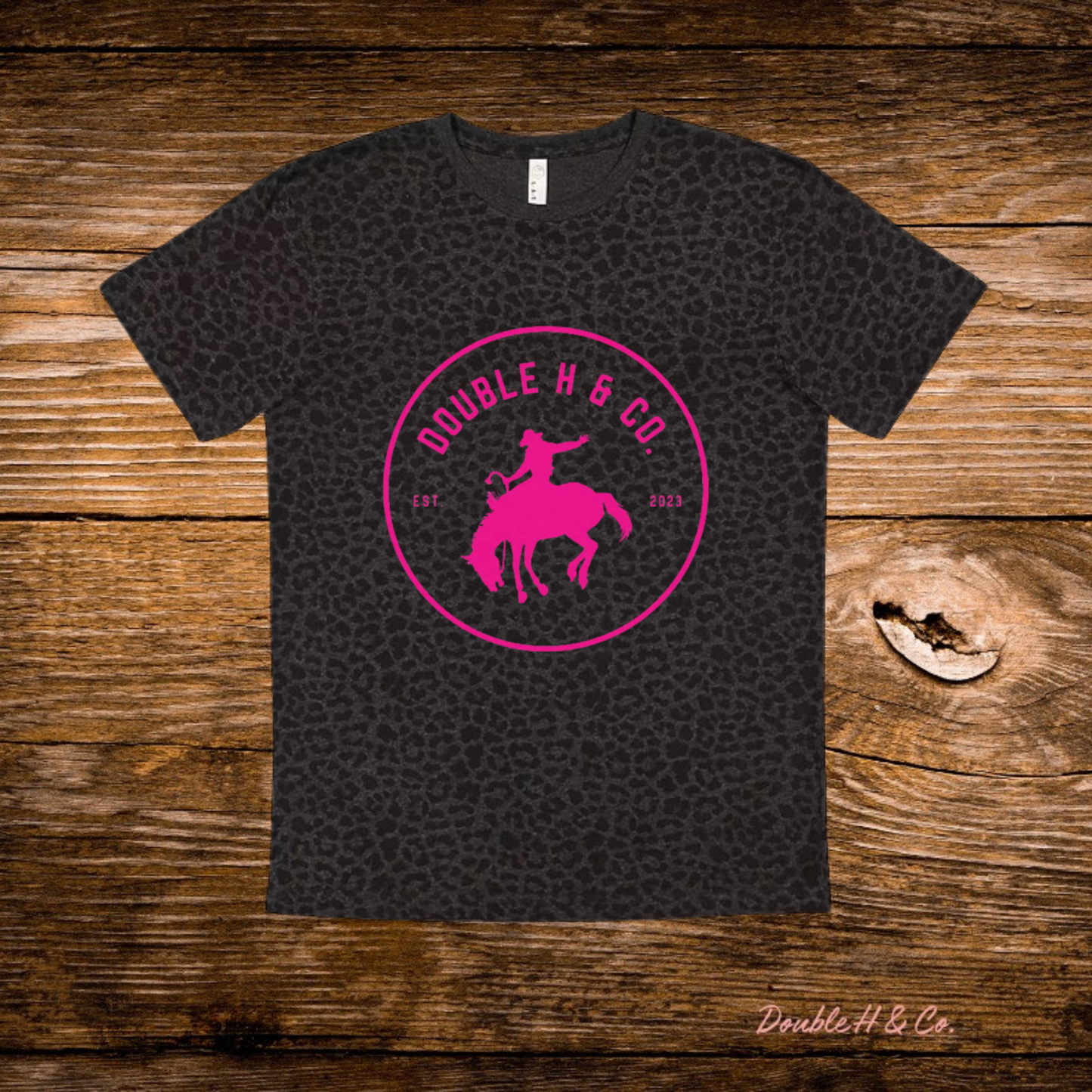 Black Cheetah & Hot Pink Logo